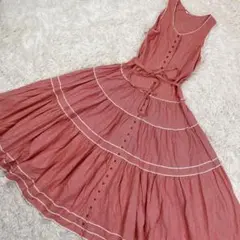 PINKHOUSEピンクハウス　ギンガムチェック　ノースリーブワンピース