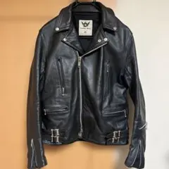 666 Leather Wear ダブルライダース ステアハイド 英国製 38のサムネイル