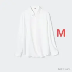 UNIQLO レーヨンブラウス 長袖 ホワイト M