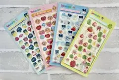 たまごっち　ボンボンドロップシール風 3Dステッカー 4枚セット