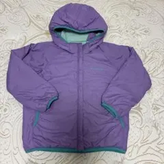 mont-bell フード付き中綿コート 紫 水色