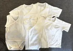 【美品】ユニクロ　UNIQLO ベビー 短肌着 ボディスーツ 5枚セット