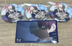 ヒロアカ　オープンスクール　カップケーキ　缶バッジ　轟焦凍　ステッカー　B賞