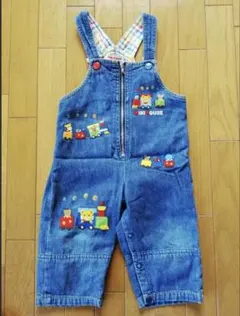 デニムブルー オーバーオール 95cm未満