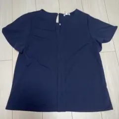 GLACIER ネイビー 半袖ブラウス Sサイズ 新品