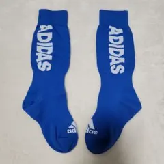 キッズ　サッカー　adidas 青 ロングソックス