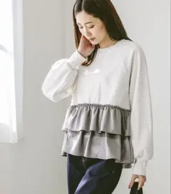 【美品】GLOBAL WORK乾きやすいドッキングプルオーバー　Lサイズ