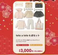 【未開封品】tete a tete 6点セット ベビー・キッズ服 100size