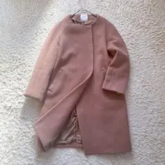 美品　ユナイテッドトウキョウ　カシミヤ混メルトンコクーンコート　1サイズ　M