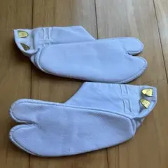 14cm ホワイト コットン足袋型靴下 子ども用　七五三