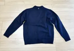【値下げ歓迎です！】UNIQLO ネイビー クルーネックセーター Lサイズ