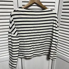 ナノユニバース　ボートネック　ロンT