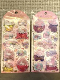 ウォーターインシール　サンリオ　マイメロディ　ハローキティ　2枚セット