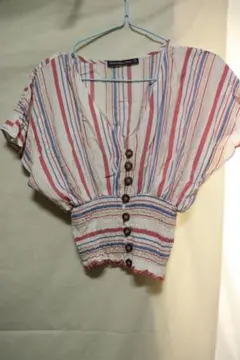 アバクロンビー&フィッチストライプ半袖カットソUS老舗希少XS