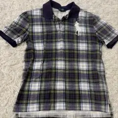 ラルフローレン チェックポロ ビッグポニー L (14〜16)レディース可
