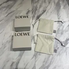 LOEWE ショップ袋 2個セット ホワイト