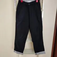 GLOBAL WORK ネイビー ストライプ裾パンツ150cm　夏物のサムネイル