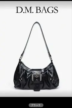 D.M. BAGS ブラック ショルダーバッグ