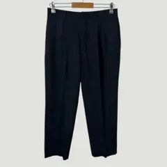品質良好✨ スラックス センタープレス パンツ メンズ ブラック 黒 M 美品のサムネイル