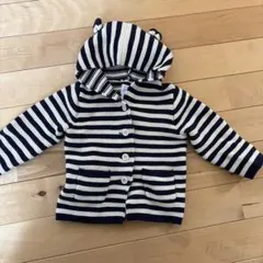 baby GAP ストライプフードアウター 12-18ヶ月