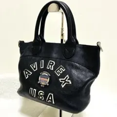 美品 AVIREX アビレックス VARSITY 本革レザー ボディバッグ - メルカリ