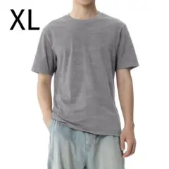 Tシャツ 半袖 メンズ 綿100% 大きい XL グレー シンプル 無地