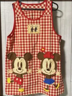 ミッキー＆ミニー　エプロン　保育士