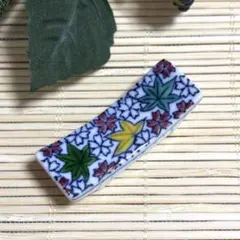 未使用保管品✨京焼 清水焼 春仙 船形雲錦 箸置き 単品✨箸置 箸おき