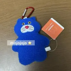 【新品】mojojojo モジョジョジョ カラビナ付きぬいぐるみポーチ ねこ