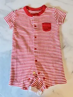 UNIQLO ストライプ　ロンパース 60cm　半袖