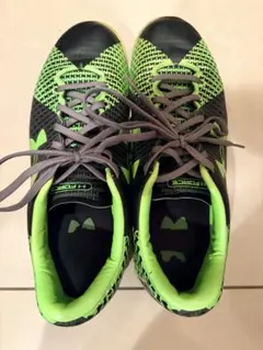 Under Armour H-FORCE サッカーシューズ ブラック グリーンのサムネイル