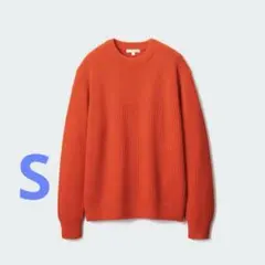 ユネクロ JW ANDERSON オレンジ クルーネックニット
