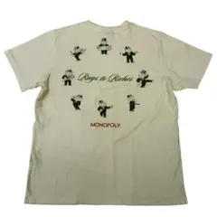 Monopoly 半袖 Tシャツ Lサイズ　アイボリー