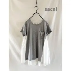 sacai サカイ バックフレアポケットTシャツ カットソーのサムネイル