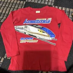赤い長袖Tシャツ シリーズE7かがやき色褪せあり