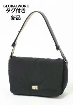 新品グローバルワークボンディングショルダーバッグブラック