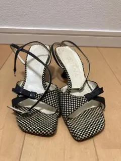 Diana チェック柄ハイヒールサンダル 22cm