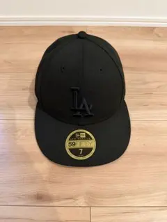 LP 59FIFTY LAドジャース ブラック × ブラック　7(55.8)