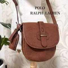【良好】ラルフローレン 本革　ヴィンテージ　ショルダーバッグ　クロスボディ