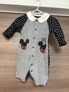 ミッキーマウス⭐︎長袖ロンパース⭐︎50〜60㎝