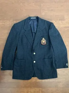 希少 80~90'sグリーン チェック テーラードジャケット