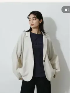 AZULbymoussyリネンジャケット　アイボリー　S