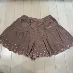 メゾピアノ フリル付きショートパンツ キュロット140