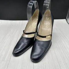 【GUCCI】グッチ ハイヒール ストラップ ブラック レザー