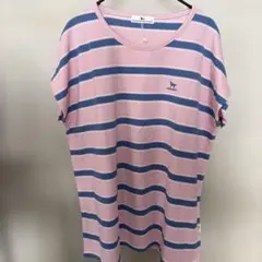 DOG DEPT ドッグデプトボーダーTシャツ ピンク L 新品のサムネイル