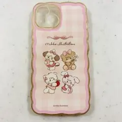 mikko illustrations iPhone15ケース ピンク