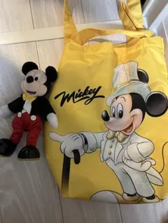 ミッキーマウス エコバッグ　ぬいぐるみ　東京バナナ　ディズニー
