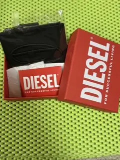 最終値下げ中！正規品！美品！！DIESEL 黒 レザー カードホルダー