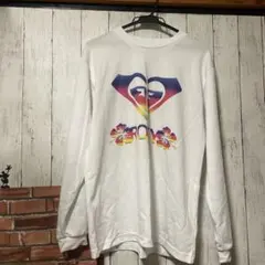 ROXY ハートプリント 長袖Tシャツ