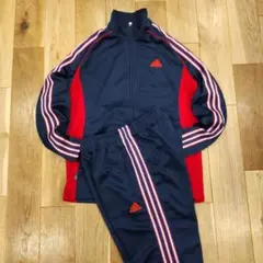  ジャージ セットアップ 上下 L オレンジ 3ライン　万国タグ adidas ジャージ セットアップ 上下 L オレンジ 3ライン 万国タグ